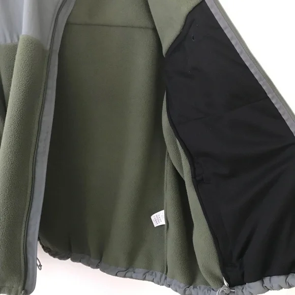 Lands End Green & Gray Zip Up Fleece Jacket - Picture 13 of 16